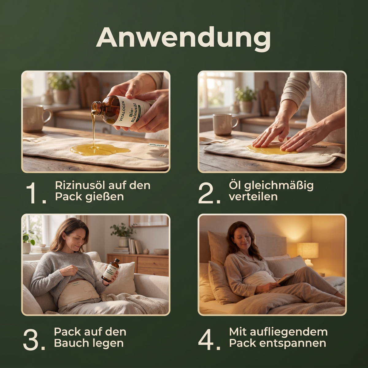 So wird der Wickel angewendet